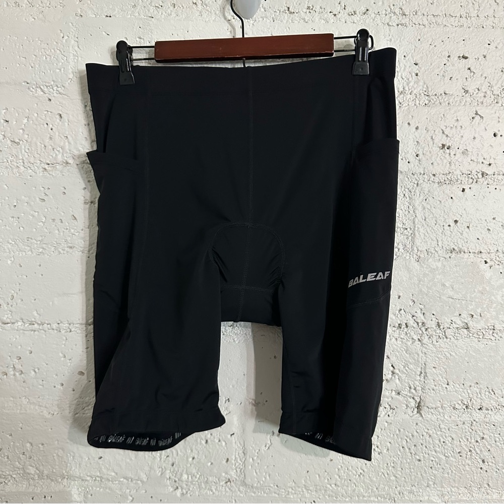 Baleaf Mens Athletic Shorts 2XL Black Cycling Padded Stretch AG14